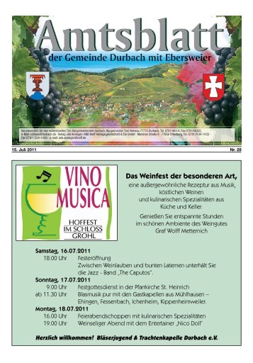 Das Weinfest der besonderen Art, - Durbach