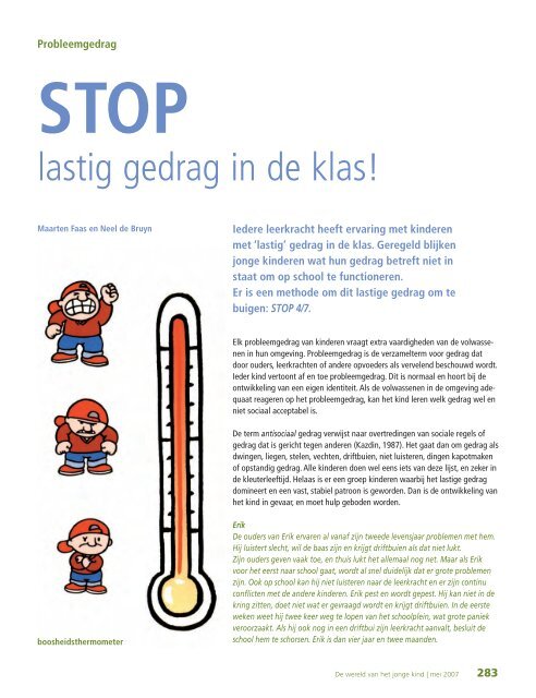 lastig gedrag in de klas! - hjk