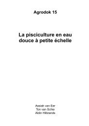 Agrodok 15 La pisciculture en eau douce Ã  petite Ã©chelle - Anancy