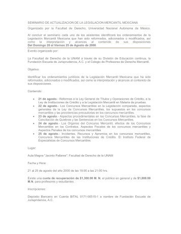 SEMINARIO DE ACTUALIZACION DE LA LEGISLACION ...