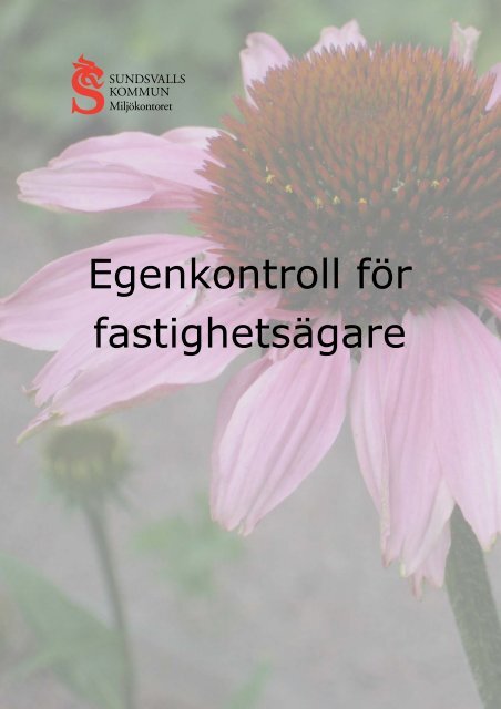 Egenkontroll fÃƒÂ¶r fastighetsÃƒÂ¤gare - Sundsvall