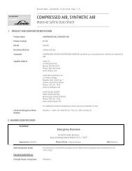 Compressed Air - (MSDS) - Linde Gases