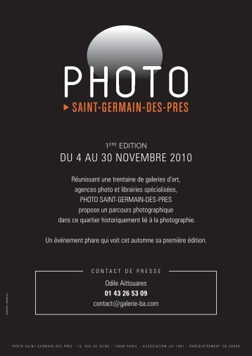 DU 4 AU 30 NOVEMBRE 2010 - Galerie Olivier Waltman