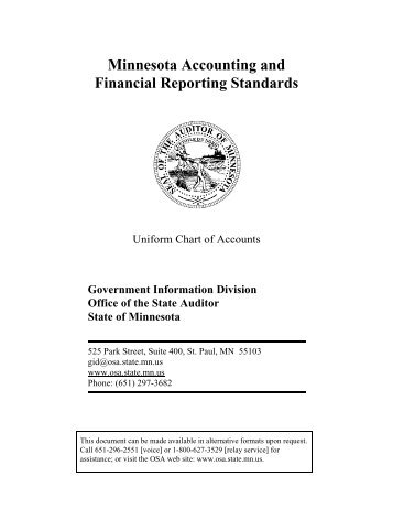 Minnesota Accounting and Financial Reporting Standards - Uniform ...