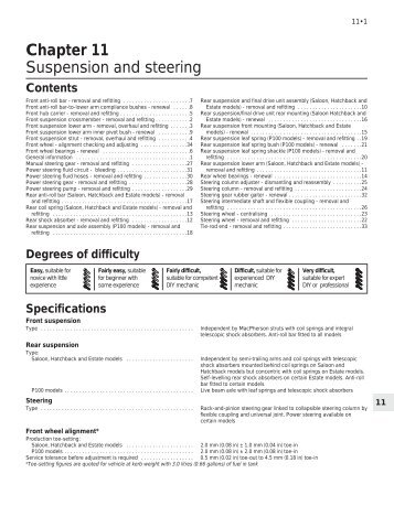 Chapter 11 Suspension and steering - Ford Sierra Net