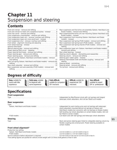 Chapter 11 Suspension and steering - Ford Sierra Net