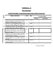 SCHEDULE â A Bill of Quantity AME OF WORK : Constructing ...