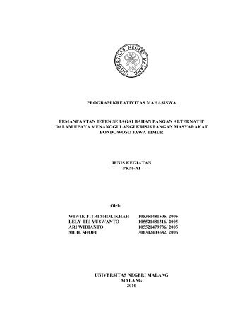 PDF: PKM-AI-10-UM-Wiwik-Pemanfaatan Jepen Sebagai