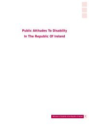 Public Attitudes To Disability In The Republic Of Ireland