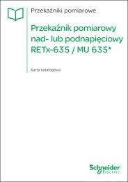 lub podnapiÄciowy RETx-635 / MU 635 - Schneider Electric Energy ...