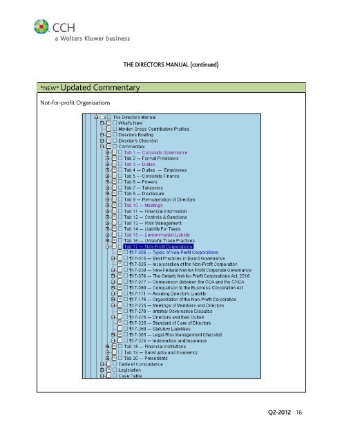 Ontario Corporations Law Guide Canada ... - CCH Canadian