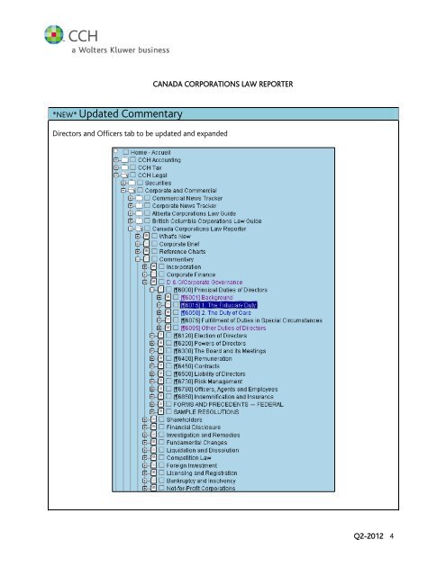 Ontario Corporations Law Guide Canada ... - CCH Canadian