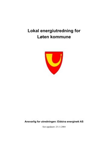 Lokal energiutredning for Løten kommune