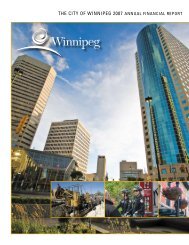 The CiTy of Winnipeg 2007 AnnuAl finAnCiAl reporT