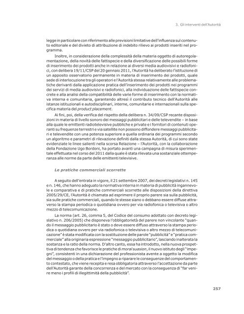 Relazione annuale 2012 - Prima Comunicazione