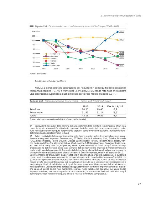 Relazione annuale 2012 - Prima Comunicazione