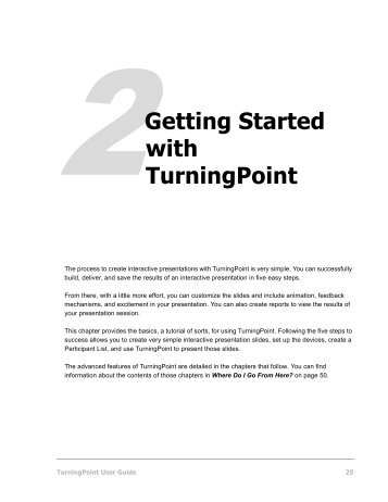 Getting Started - Turning Point