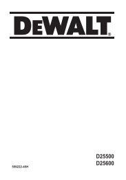 D25500 D25600 - Service - DeWalt