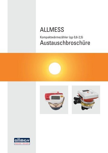 Wärmezähler Austauschbroschüre (P1296) - Allmess GmbH