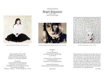 Birgitt Bolsmann - Galerie Rose