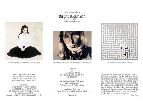 Birgitt Bolsmann - Galerie Rose