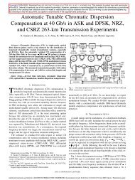 Automatic Tunable Chromatic Dispersion Compensation at 40 Gb/s ...