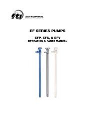EF Series Pumps Manual - Finish Thompson Inc.