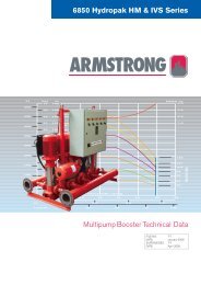 Multipump Booster Technical Data 6850 ... - Armstrong Pumps