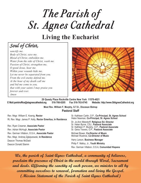 April 7, 2013 - the Parish of St. Agnes Cathedral