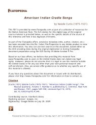 American Indian Cradle Songs - Flutopedia.com