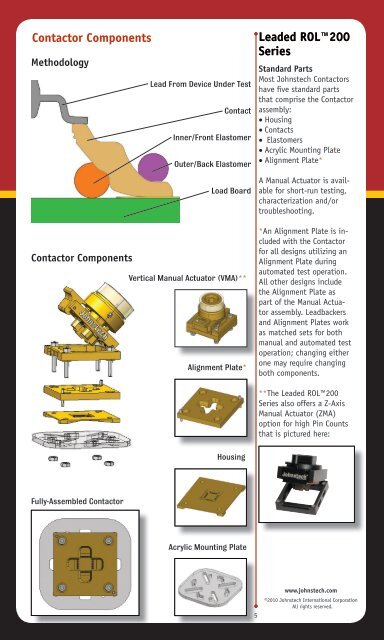 Maintenance & Inspection Guide Leaded ROLâ¢200 ... - Johnstech