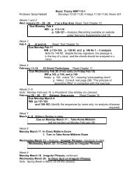 Assignments - SFCM Theory