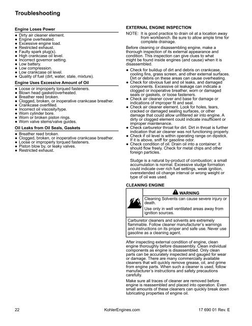 CH260-CH440 Service Manual - Kohler Engines