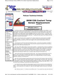 BMW E30 Coolant Temp Sensor Replacement - Brian David Bernard