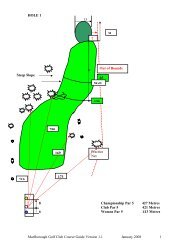 Marlborough Golf Club Course Guide Version 1.1 January 2008 1 ...