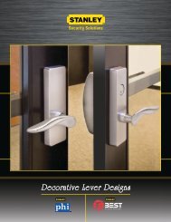 Decorative Lever Designs - Precision Hardware