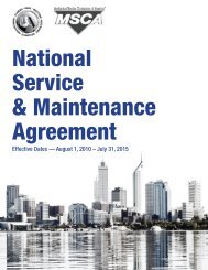 National Service & Maintenance Agreement - the Mechanical ...