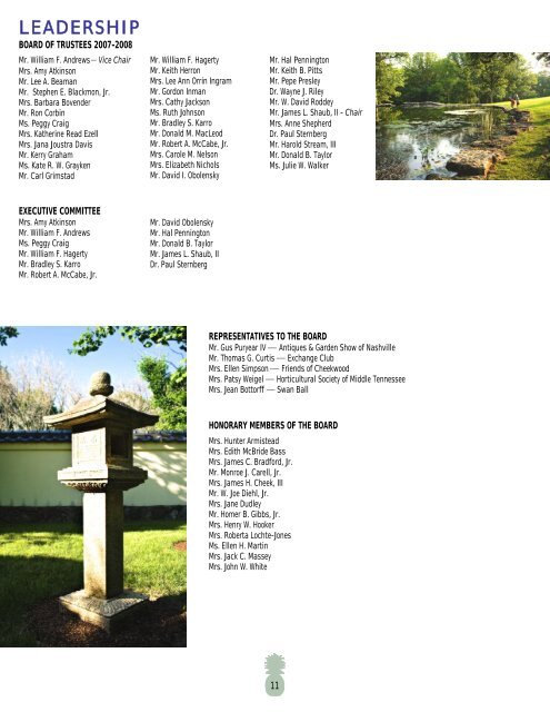 ANNUAL REPORT - Cheekwood Botanical Garden and Museum of Art