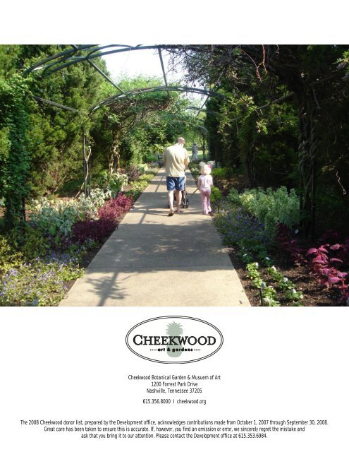 ANNUAL REPORT - Cheekwood Botanical Garden and Museum of Art