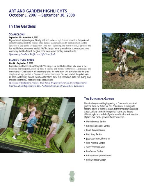 ANNUAL REPORT - Cheekwood Botanical Garden and Museum of Art