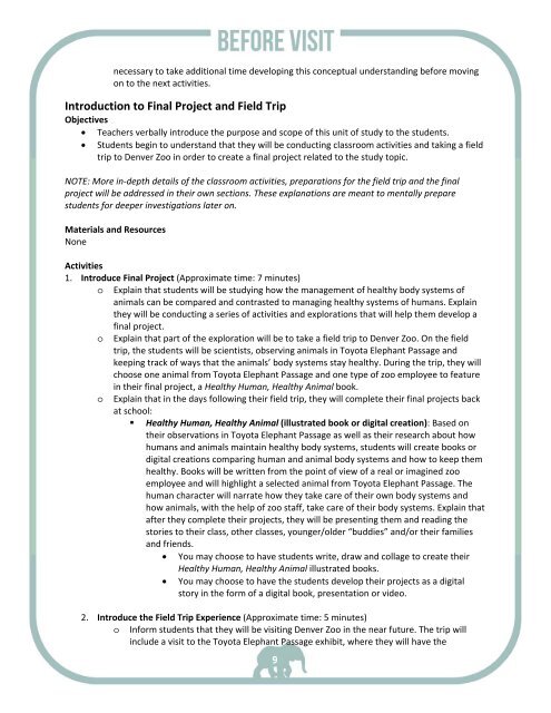 Download Printer Friendly PDF - Denver Zoo