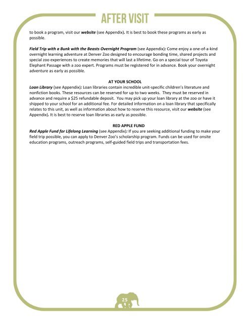 Download Printer Friendly PDF - Denver Zoo