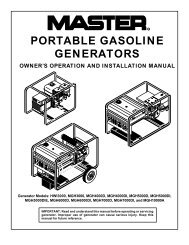PORTABLE GASOLINE GENERATORS