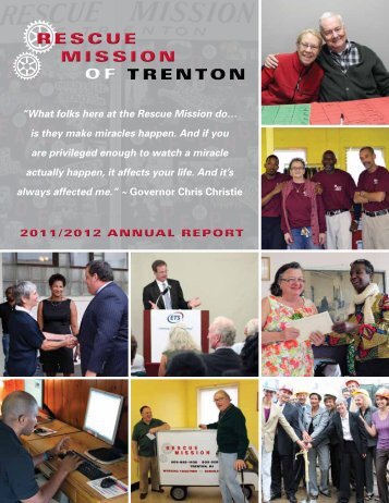 2011/2012 ANNUAL REPORT - Rescue Mission of Trenton
