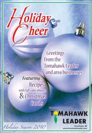 Happy Holidays from - Tomahawk Leader