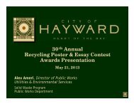 30th Annual Recycling Poster & Essay Contest Awards Presentation