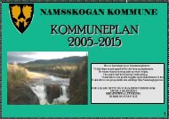 strategiområder - Namsskogan kommune