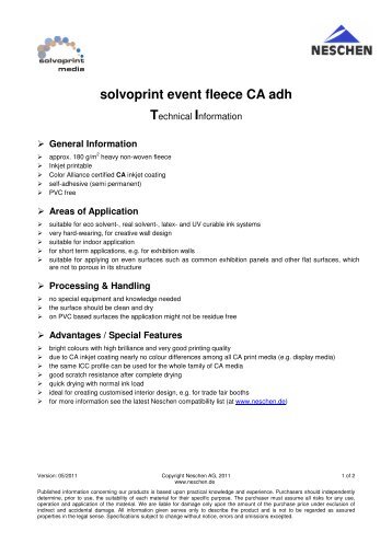 solvoprint event fleece CA adh
