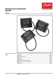 Elektronische ZÃ¼ndeinheit Typ EBI - Brennerkomponenten - Danfoss