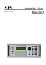 M191 Insulation Tester Calibrator - meatest.cz